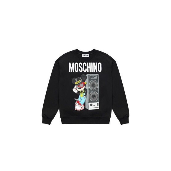 2018 MOSCHINO x H&M Black Mickey Mouse Sweatshirt - S - Picture 2 of 3